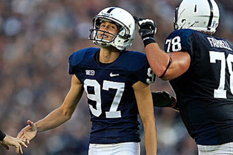Penn State kicker Sam Ficken. (Gene J. Puskar/AP)