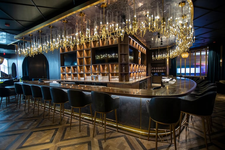 The bar at Prime Rib, a restaurant inside Live! Casino and Hotel Philadelphia, 900 Packer Ave. Philadelphia PA as seen on Thursday morning January 14, 2021.