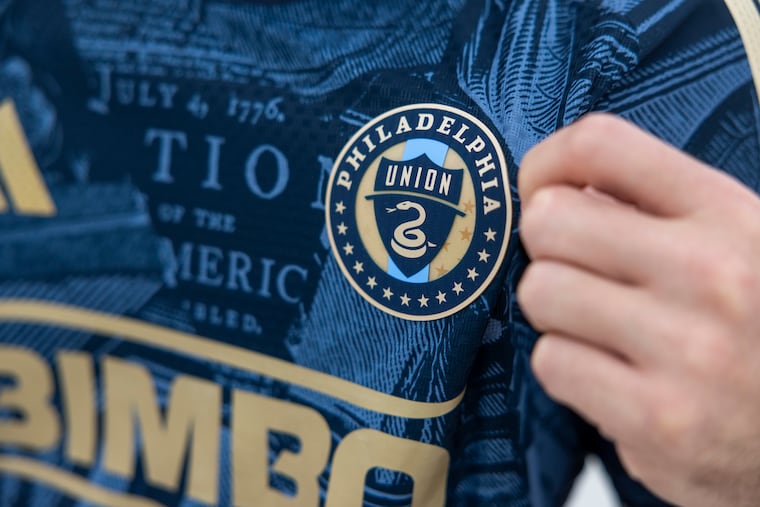 The new primary kit for the Union features various historical Philadelphia landmarks and documents depicted in the jersey, said to represent club, city, and country.