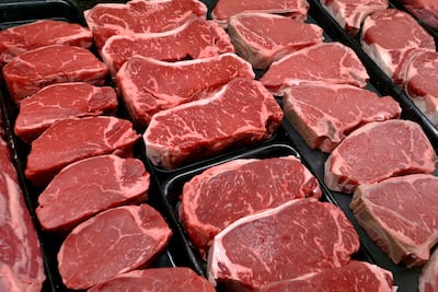 Steaks and other beef products at a grocery store in Virginia in 2010. Read more J. Scott Applewhite / AP