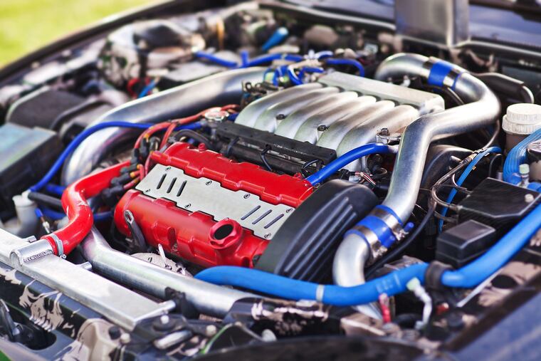 A modern turbocharged motor with pipe. (Dreamstime / TNS)