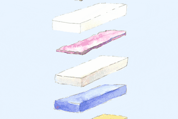 Animated illustration of The Cloud Dancer, a Weckerly's Ice Cream sandwich.