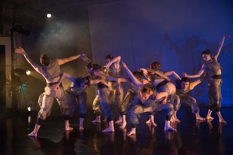Group Motion dancers performing in 2013 at the Performance Garage.