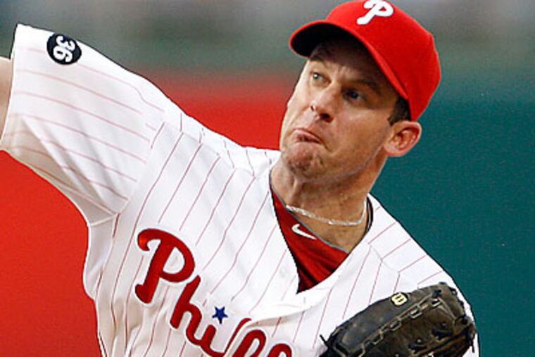 Roy Oswalt will face Barry Zito at Citizens Bank Park tonight. (Yong Kim/Staff Photographer)