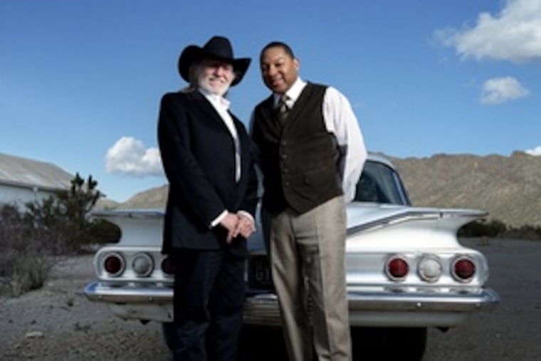 Willie Nelson (left) and Wynton Marsalis collaborate on "Two Men With the Blues," an unlikely pairing that works.