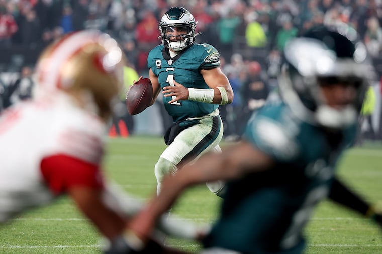 Jalen Hurts and the Eagles last faced the 49ers in Dec. 2023.