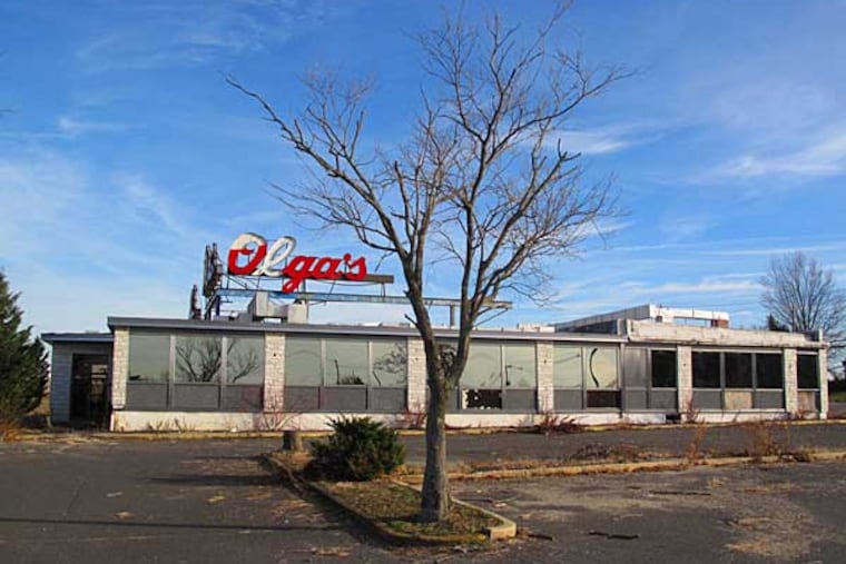 The closed Olga's Diner is on the list. "Eminent domain may be a tool," an official said. DAVID O'REILLY / Staff