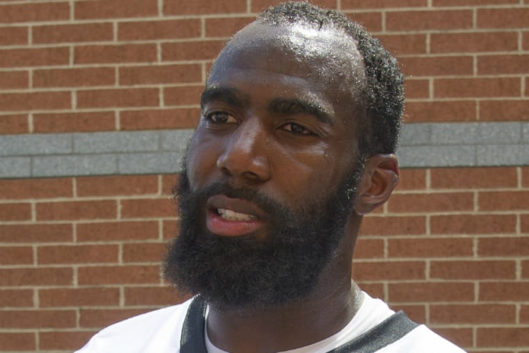 Safety Malcolm Jenkins is established as a starter in the Eagles' secondary. (Clem Murray/Staff Photographer)