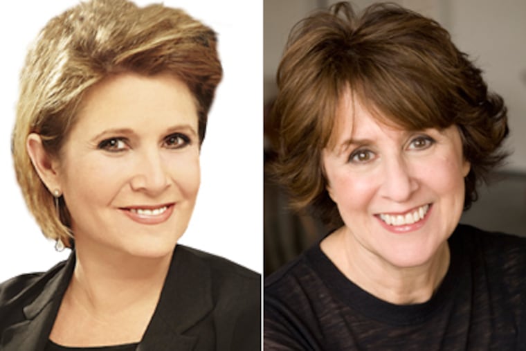Carrie Fisher, left, and Delia Ephron