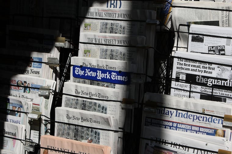 Newspapers are displayed at a newsstand on Oct. 26, 2009, in San Francisco.