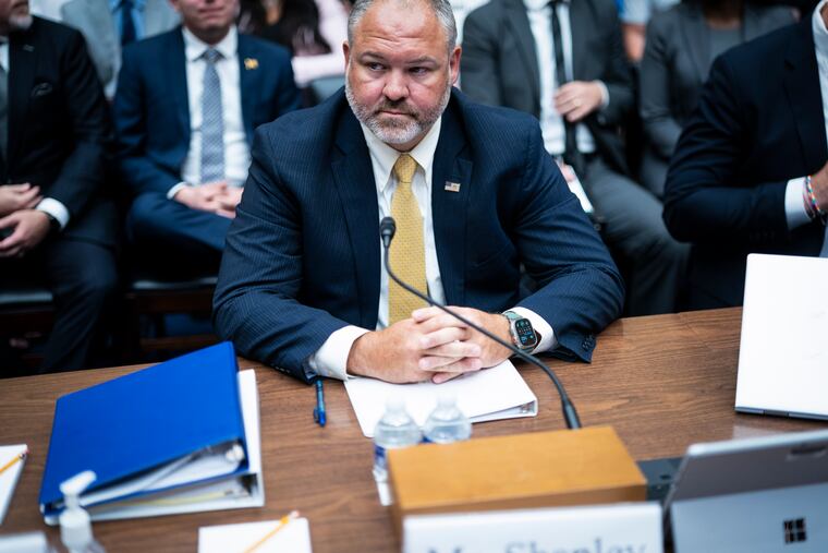 Gary Shapley at a July 2023 hearing of the House Oversight and Government Reform Committee.