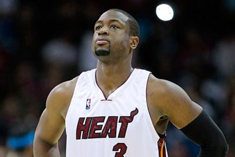 Dwyane Wade is receiving criticism for comparing a Heat losing streak to 9/11. (AP Photo/Tony Dejak)