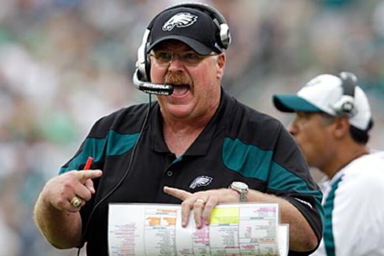 Andy Reid and the Eagles have lost four straight games. (David Maialetti/Staff Photographer)