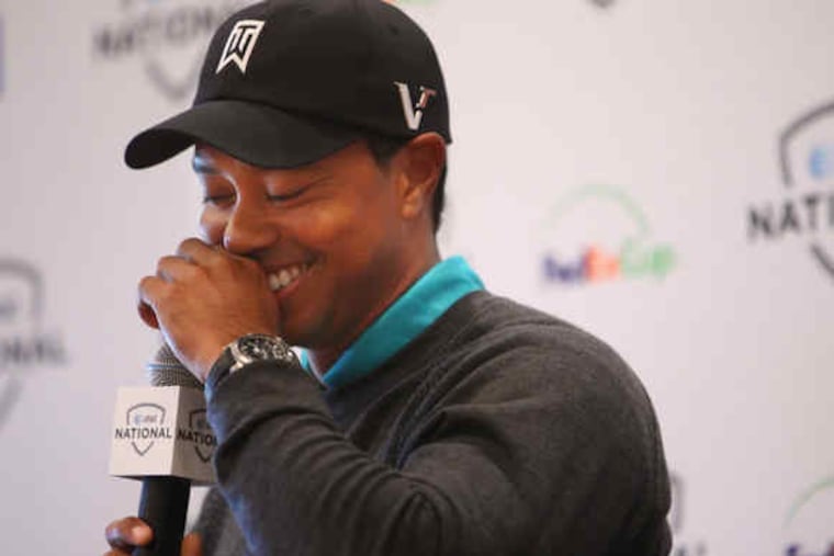 Tiger Woods finds humor in being asked when he last played without pain. His answer: When he was 11 years old.