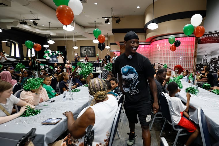 Eagles safety Andrew Mukuba partnered with Turning Points for Children for his nonprofit's first event on Thursday.
