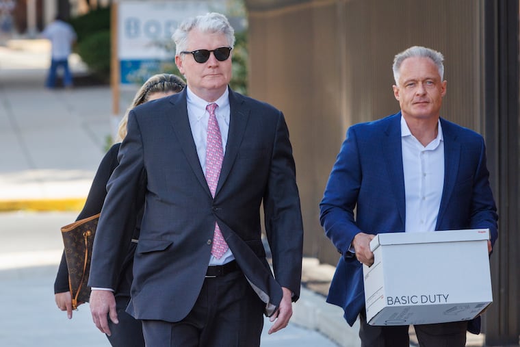 Former labor leader John Dougherty arrives at the federal courthouse in Reading on July 11.