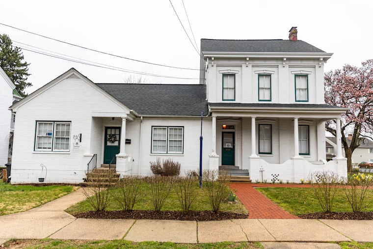 The childhood home of John Updike, a two-time Pulitzer Prize winner and author, in Shillington, Pa., on Saturday, March 25, 2023.