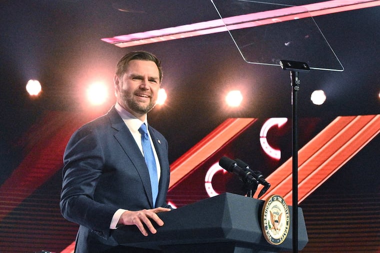 Vice President JD Vance speaks during Turning Point USA's AmericaFest 2025, Sunday, Dec. 21, 2025, in Phoenix.