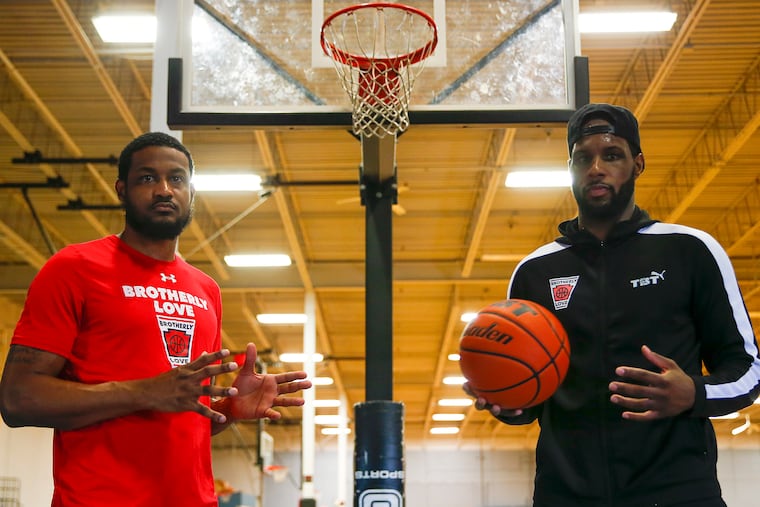 Ramone Moore (left) and Novar Gadson, founders of the Brotherly Love League, pictured in 2020.