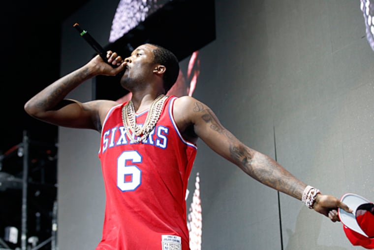 Hip-hop recording artist Meek Mill performs at the Susquehanna Bank Center in Camden, New Jersey on Thursday, August 6, 2015. (Photo: YONG KIM/ Inquirer Staff)