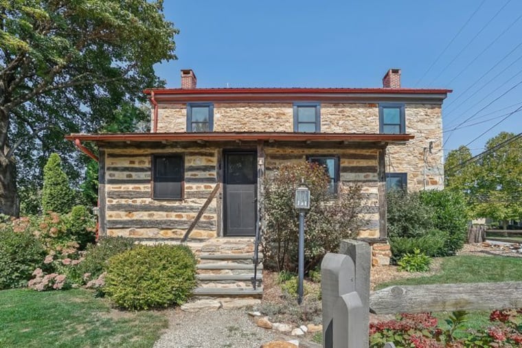 Exterior of the three-bedroom farmhouse in Downingtown.