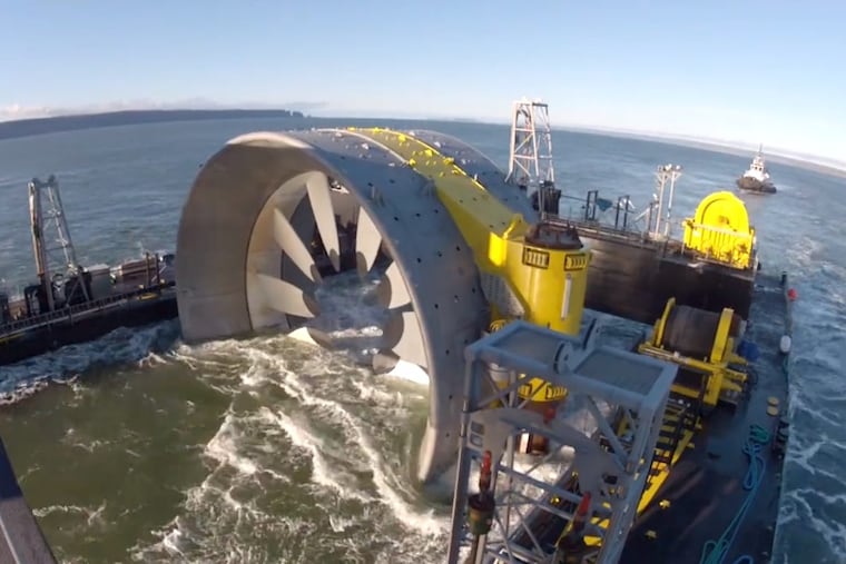 Cape Sharp Tidal lowered its turbine to the bottom of the Bay of Fundy in November. The machine was successfully recovered in June.