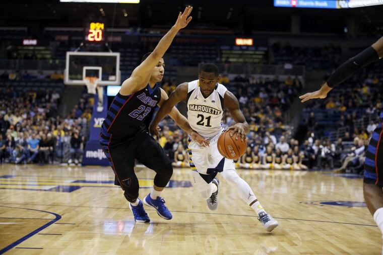Marquette’s Traci Carter (21), a Philadelphia native, is transferring to La Salle.