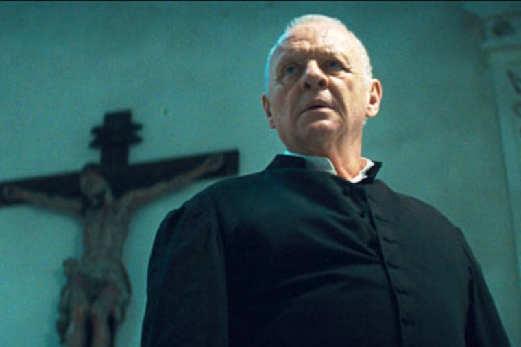 From Hannibal to exorcist: Anthony Hopkins stars as Father Lucas in "The Rite," a somewhat brainy thriller involving a doubting young deacon. In May Hopkins will be seen as Odin, "god of all things," in Marvel Comics' "Thor."