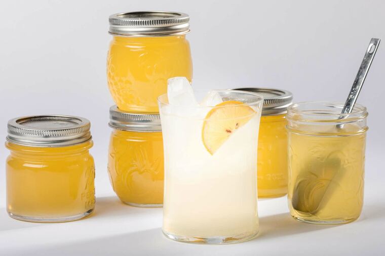 Lemon squash, an Indian concentrate.