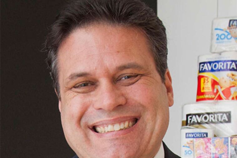 Donald E. Lewis, president of SCA Americas, a global hygiene and paper products company headquartered in Philadelphia, says its products are recession-proof: "People need it no matter what." (Ed Hille / Staff Photographer)