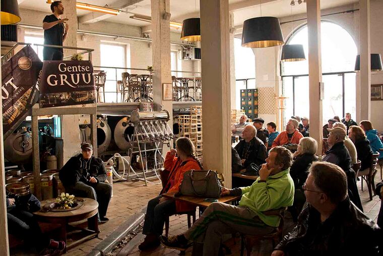 The sermon on the pint at the Gruut Brewery, in Ghent, Belgium.