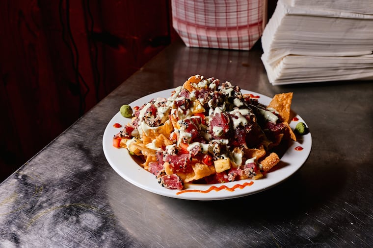 Seared tuna nachos at the Westside Saloon in West Wildwood, N.J., on Friday, June 12, 2026.