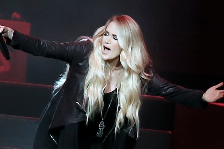 Carrie Underwood performs at the new Hard Rock Hotel & Casino in Atlantic City, N.J. on June 29, 2018.