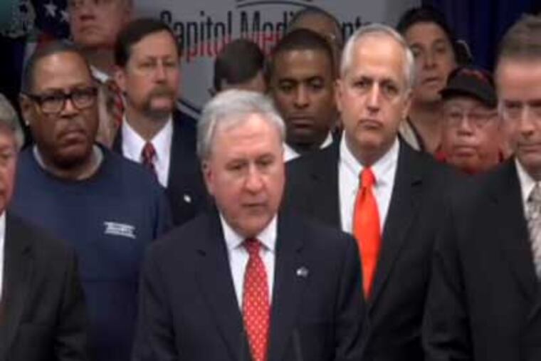 Pennsylvania state Sen. John Raffety, R-Montgomery County, chairman of the Transportation Committee, unveiled his proposed budget Tuesday. (Screen grab from senatorrafferty.com)