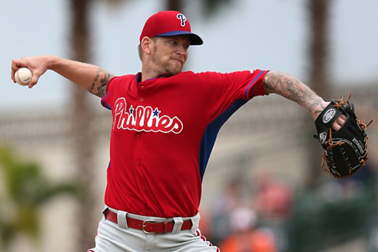 Phillies pitcher A.J. Burnett. (Yong Kim/Staff Photographer)