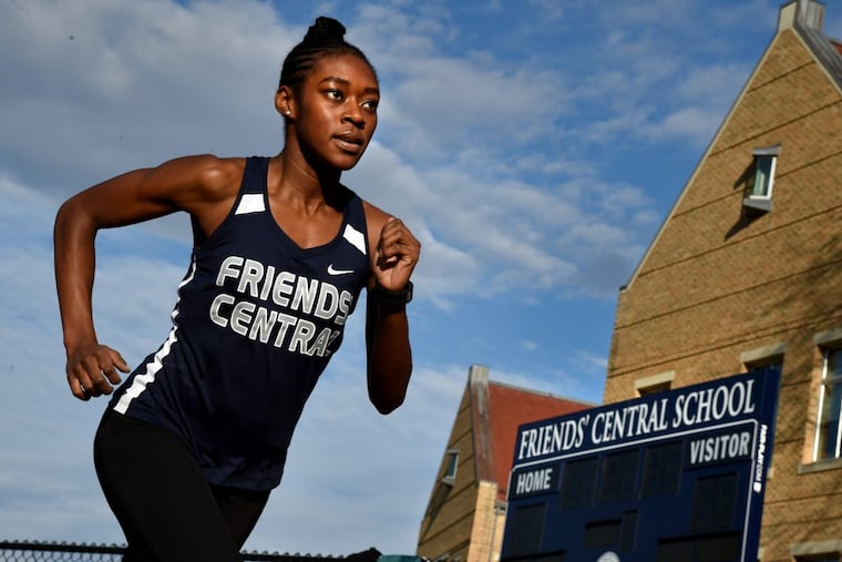 Friends’ Central runner Gabrielle Wilkinson won the mile at the 2018 Millrose Games.