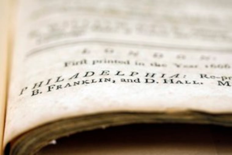 "The Trial of Spirits" by William Dell, printed by Ben Franklin in 1760.