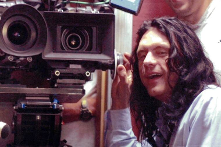 Tommy Wiseau and his two-camera setup. "Tommy lives and thinks on his own planet and was able to make this project that nobody else would have backed or been a part of," says Sestero. Wiseau has mysteriously deep pockets, remarkably shallow talents.