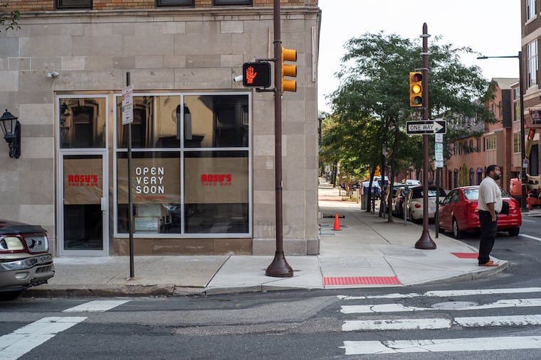 The future Rosy's Taco Bar at 23rd and Walnut Streets.