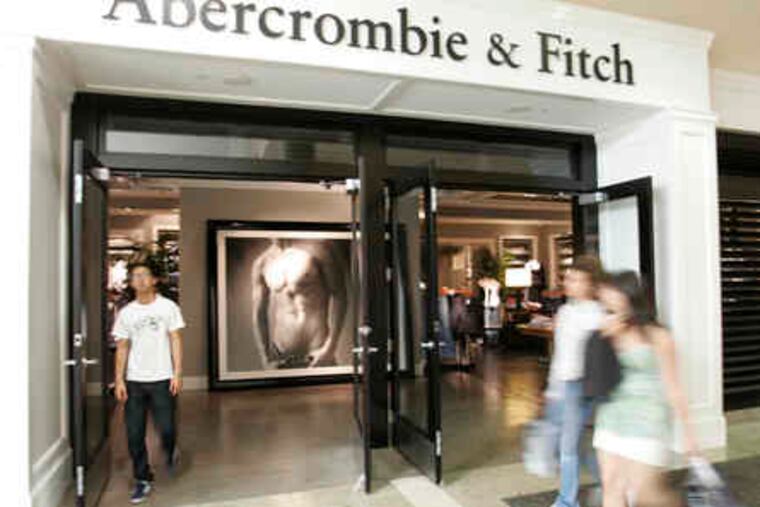 Mall-based apparel stores, such as Abercrombie & Fitch Co., fared the worst, according to July sales reports. "The consumer is stressed and depressed," said the president of a retail consulting firm.