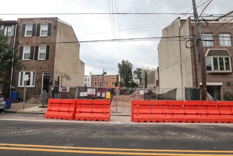 The lot at 1020-1024 Christian St., where the Christian Street Baptist Church once stood. The owner of the site, MRR Investments Inc., is planning six townhouses, which are expected to cost between $1.3 million and $2 million.