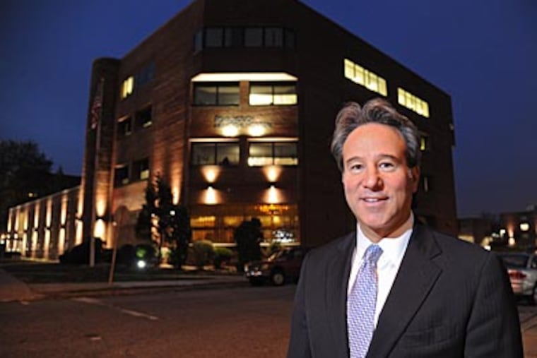 Peter J. Adamo is the Regional Chief Executive Officer of Prime Healthcare Service, Inc., in charge of Lower Bucks Hospital and Roxborough Memorial Hospital, which he is standing in front of for this portrait on Thursday, Nov. 15, 2012. ( CLEM MURRAY / Staff Photographer )