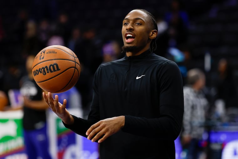 Sixers guard Tyrese Maxey made his first appearance on "The Tonight Show" on Tuesday.