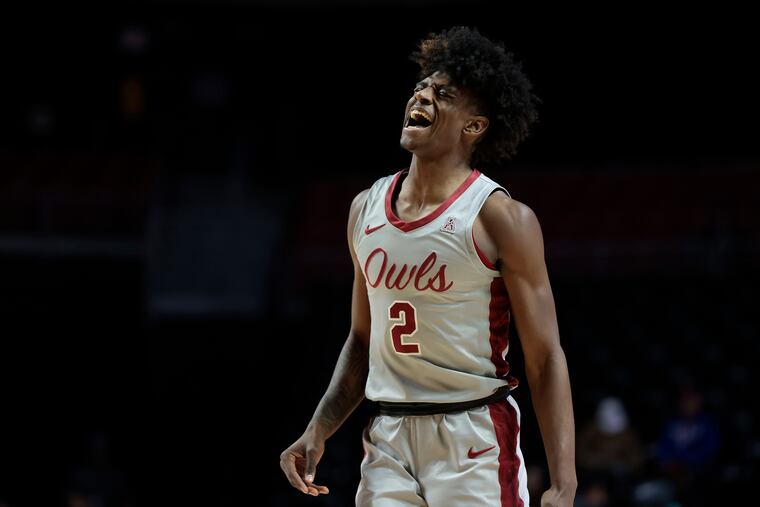 Jahlil White, pictured during a game against Tulane last season, collected 18 points in Temple's win at Navy on Friday.