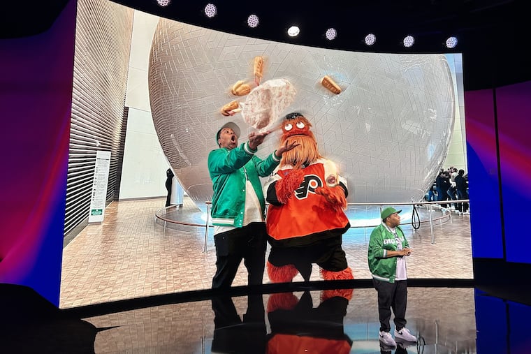 SNL star Kenan Thompson joined Gritty as part of Comcast's Converge event in February. Comcast invited out-of-town investors and reporters to Converge to get a peek at what happens at the company's headquarters in Philly.