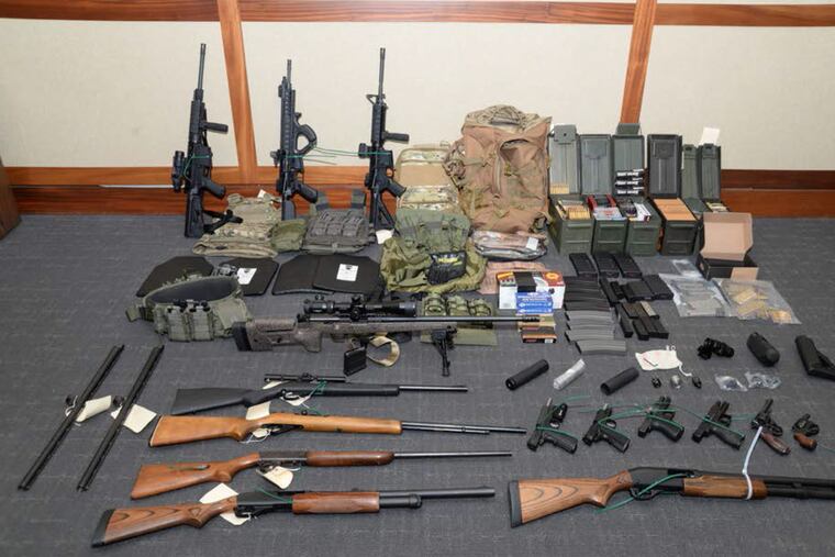 Federal investigators allege Christopher Hasson had a cache of guns stockpiled to launch a terrorist attack targeting liberal politicians and journalists.