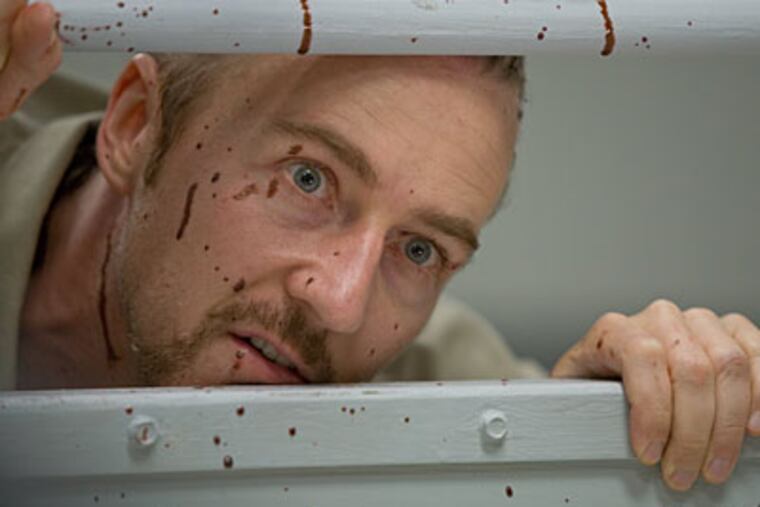 Though Edward Norton’s character is in prison, he says "Stone" is "more akin to a Bergman film than, say, a thriller," explaining his interest.