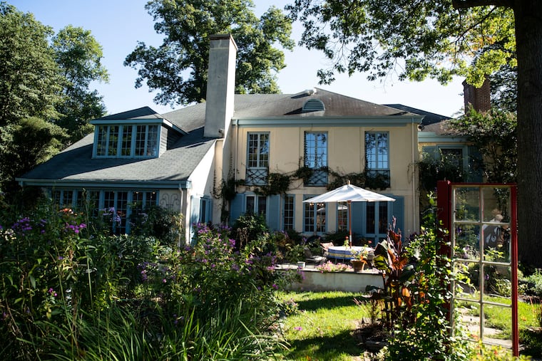 The back of the Flaherty home in the Chestnut Hill section of Philadelphia.