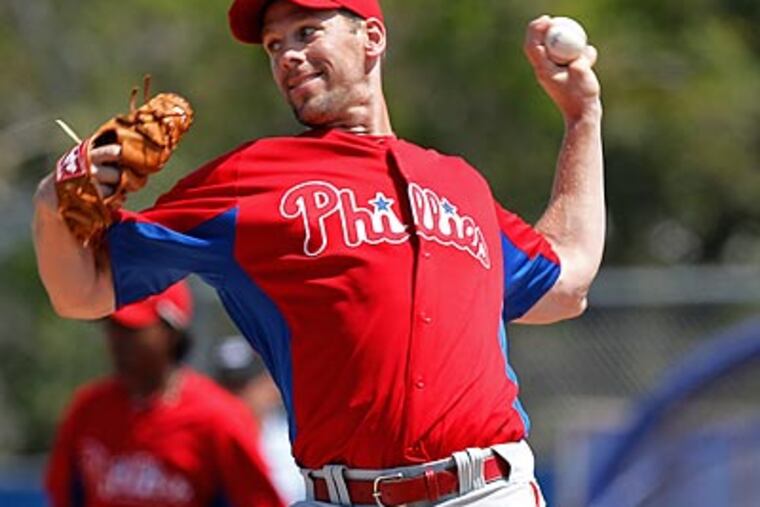 Cliff Lee allowed two runs in six innings pitched against the Blue Jays. (Kathy Willens/AP)