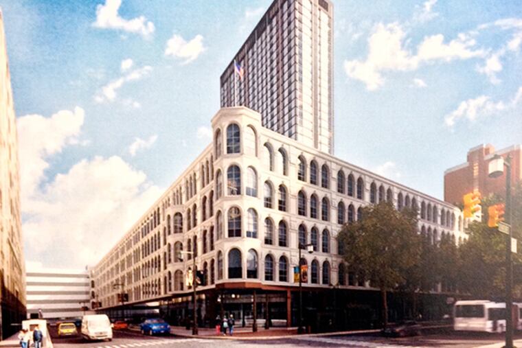 An artist's rendering of the proposed Mellon Independence Center Tower by Stantec Architecture, courtesy of the Philadelphia Historical Commission.
